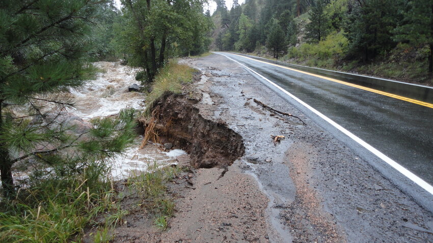 Floodwaters in Coal Creek Canyon damaged roads, wildlife, vehicles, homes and more.